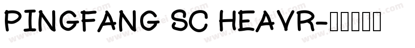 PINGFANG SC HEAVR字体转换